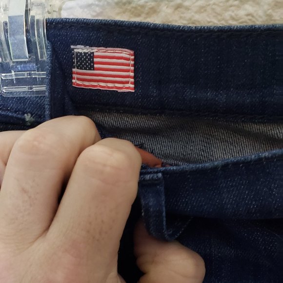 LIKE NEW TRUE RELIGION BECCA MID RISE BOOT CUT DARK BLUE WASH DENIM JEANS - Picture 5 of 7